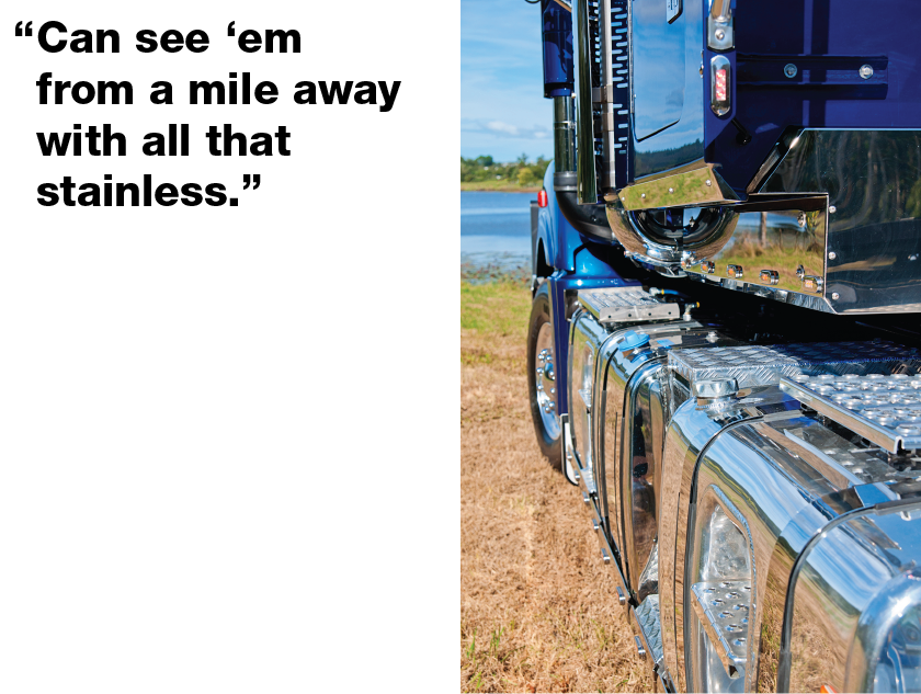 Tranzmile August Truck of the Month - Broadman's Mack Superliner Side