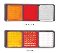 12/24V STOP/ TAIL/ INDICATOR & REVERSE ASS - LED100BARWM