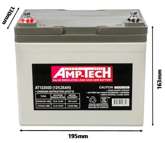 AMP-TECH VRLA 12V 35AH - AT12350D