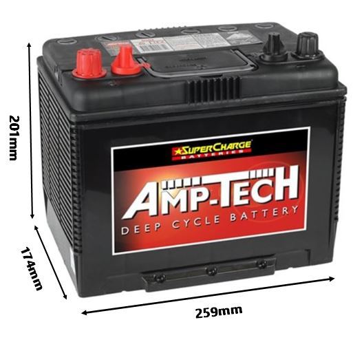 AMP-TECH DEEP CYCLE 12V 80AH - D50Z
