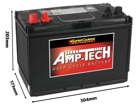 AMP-TECH DEEP CYCLE 12V 105AH - D70Z