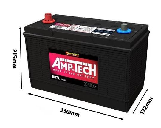 AMP-TECH DEEP CYCLE 12V 120AH - D87L
