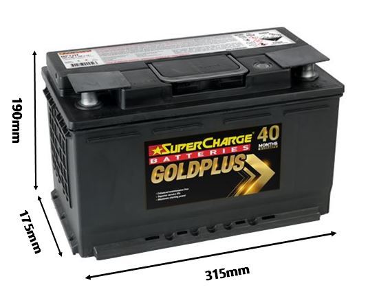 GOLD PLUS EUROPEAN 12V 780CCA - MF77H
