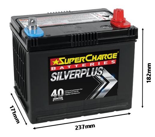 BATTERY SILVER AUTOMOTIVE 480 CCA 80 RC - SMF58