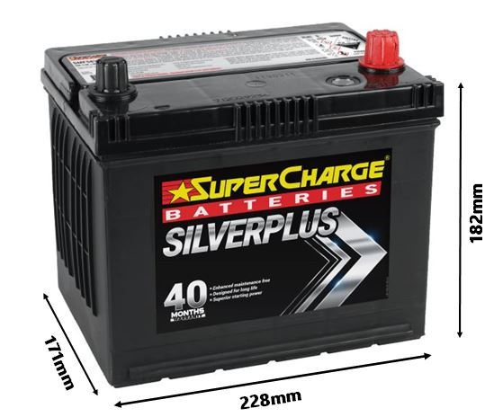 SILVER PLUS 12V 550CCA - SMF58VT