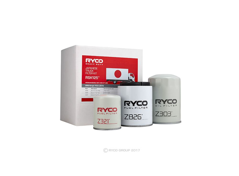 RYCO HD SERVICE KIT HINO RANGER FC3J (J07C) - RSK125