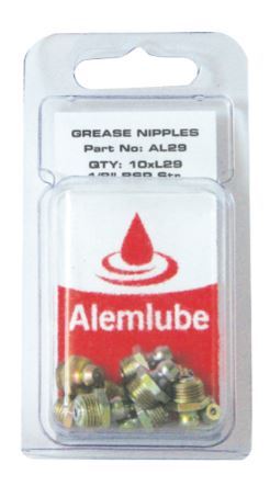 GREASE NIPPLES DISPLAY PACK OF 10, 1/8" BSP STR - AL29