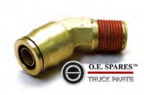 MALE 45 DEG ELBOW CONNECTOR- 1/2 TUBE X 1/2 THREAD - NFP117-8-8
