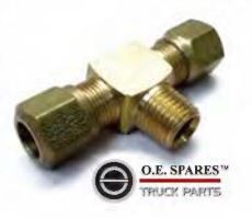 MALE CONNECTOR BRANCH TEE - 3/8 TUBE X 1/4 NPT - NF1472-6-4