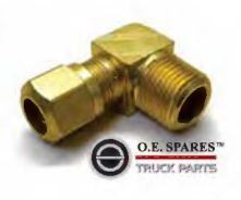 MALE CONNECTOR ELBOW 90 DEG - 3/8 TUBE X 1/4 NPT - NF1469-6-4