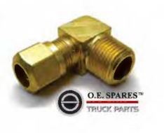 MALE CONNECTOR ELBOW 90 DEG - 1/2 TUBE X 1/4 NPT - NF1469-8-4