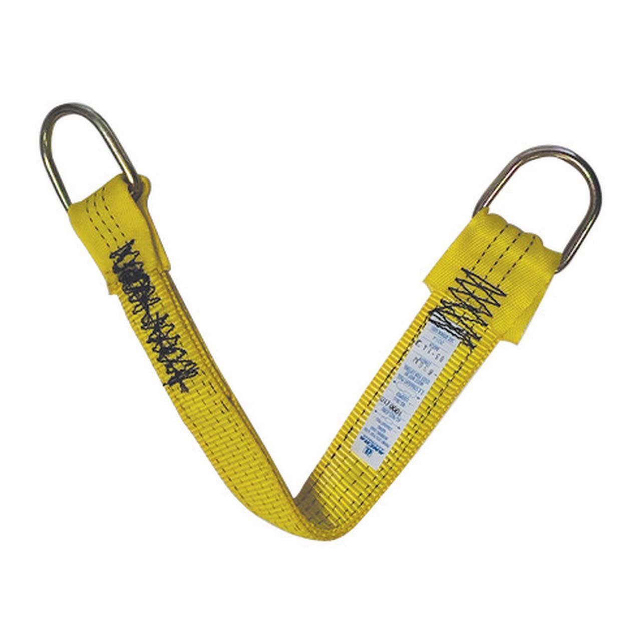AXLE STRAP 630MM METAL D RING - YELLOW - ANC54028-JLR-630MM