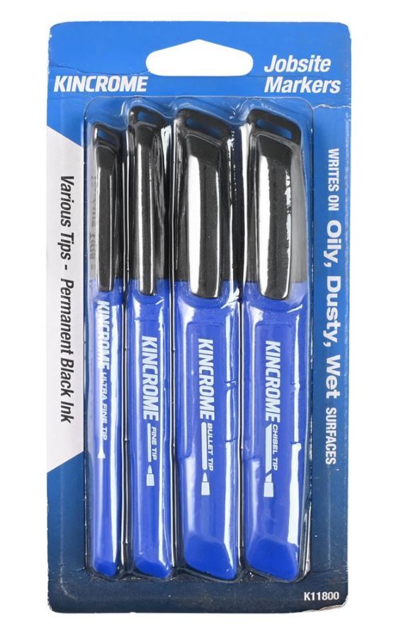 PERMANENT MARKER STARTER PACK 4 PACK BLACK - K11800