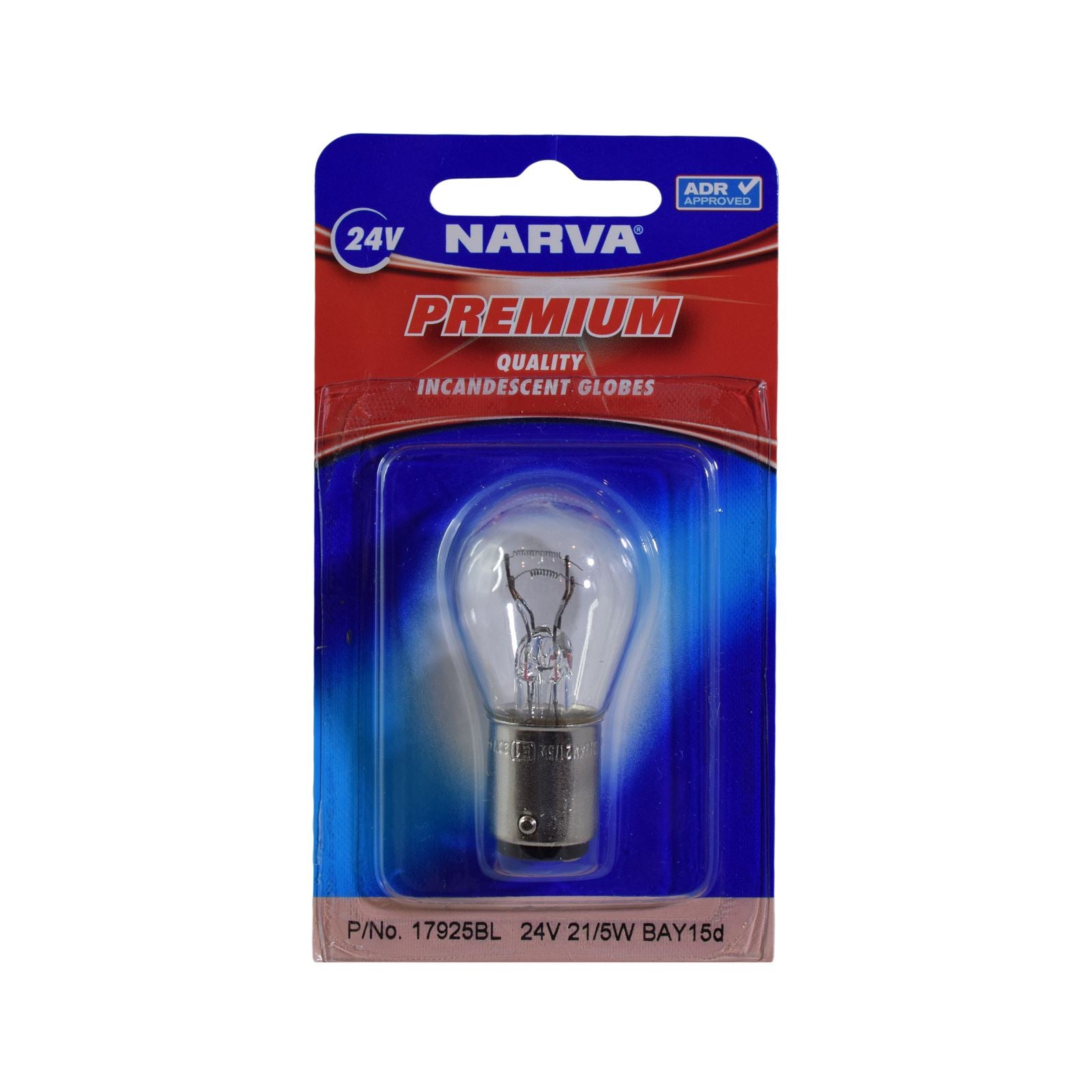 24V 21/5W P21/5W BAY15D INCANDESCENT GLOBES (1) - 17925BL