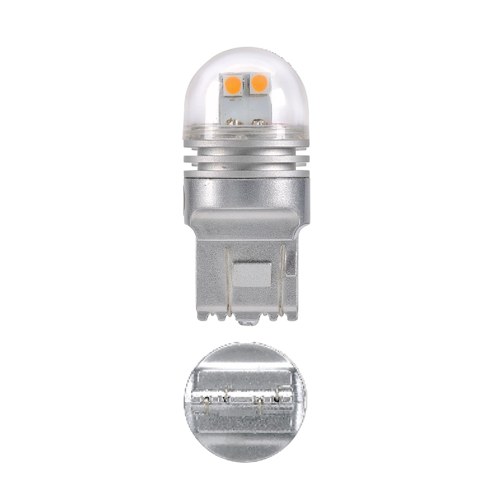 12V T20 W21W WEDGE LED GLOBES 2700K (2) - 18230BL