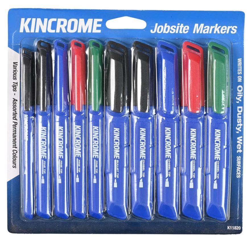 PERMANENT MARKR STARTR PACK 10PCE ASSORTED COLOURS - K11820