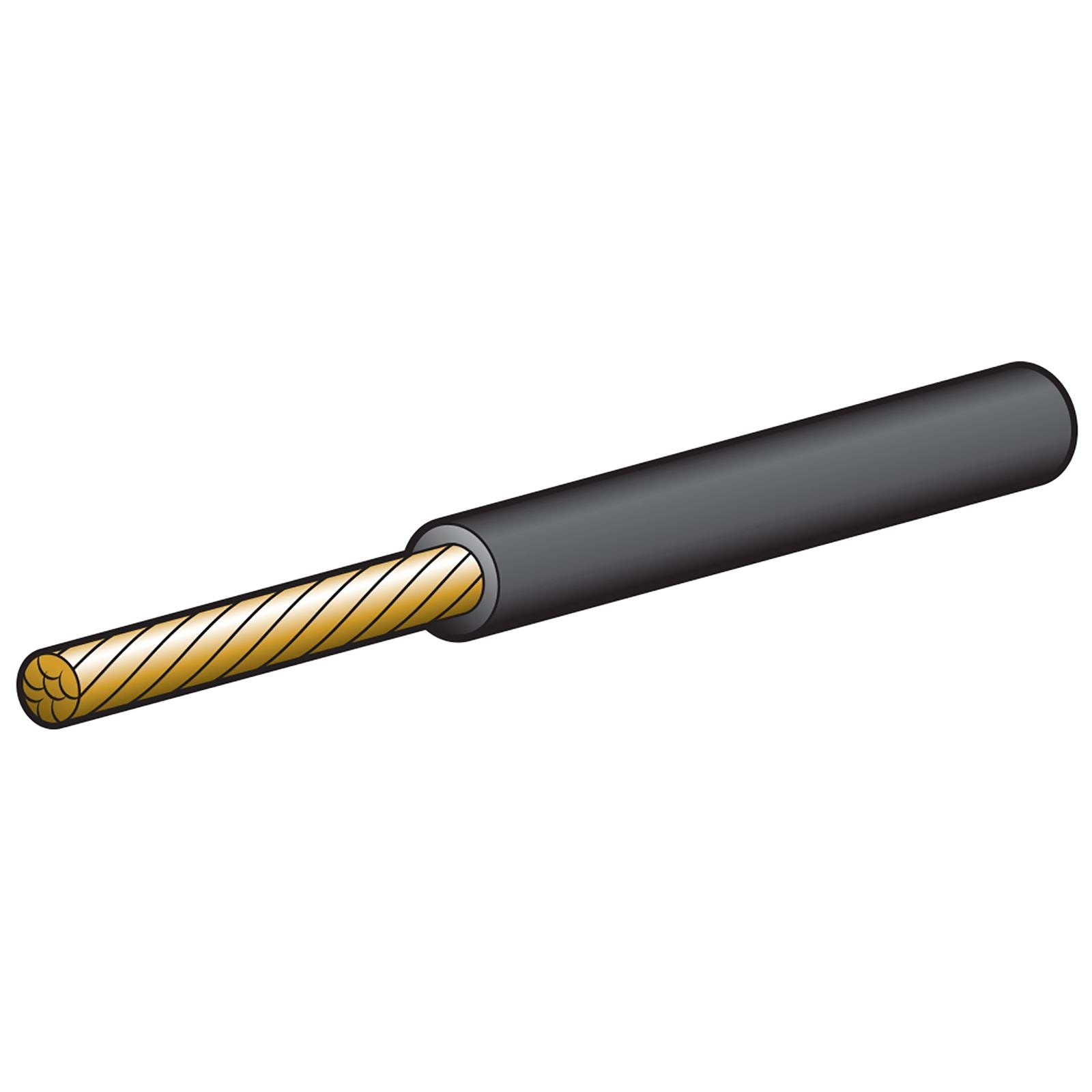 15A 4MM BLACK SINGLE CORE CABLE (30M) - 5814-30BK