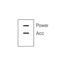 OFF/ON ROCKER SWITCH - 62010BL