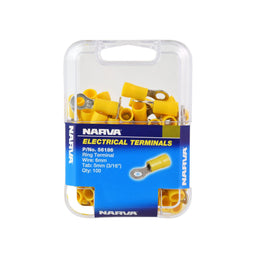 5.0MM RING TERMINAL YELLOW (100 PACK) - 56186