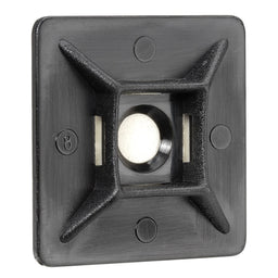 BLACK U.V. WEATHER RESIST CABLE TIE MOUNTS 28X28MM - 56446