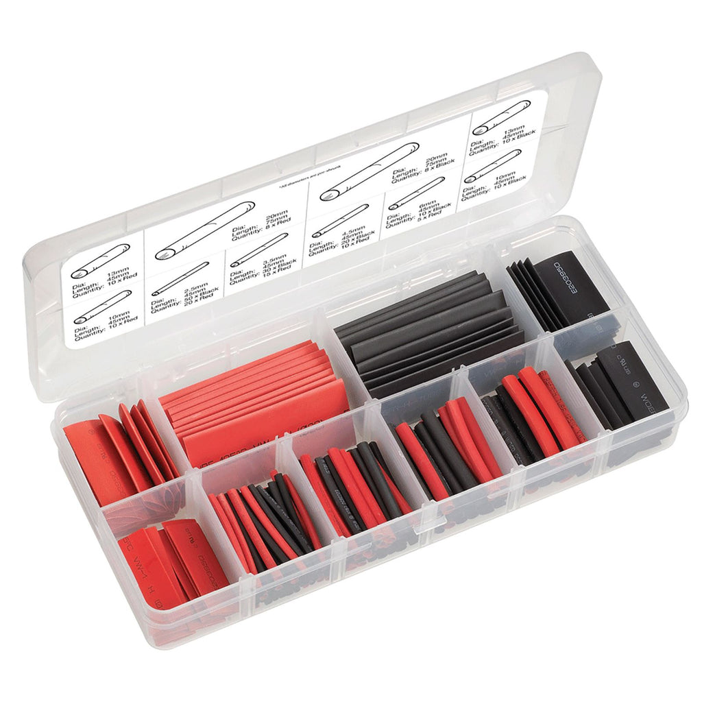 216 PIECE HEATSHRINK TUBING ASSORTMENT - 56604