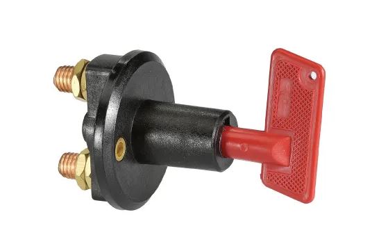 PLASTIC BATTERY MASTER SWITCH WITH REMOVABLE KEY - 61038