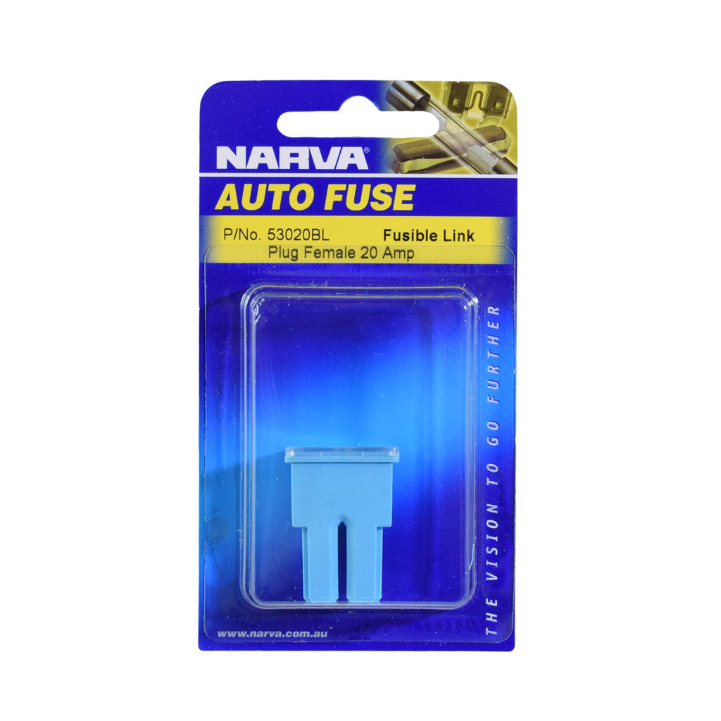 20 AMP WHITE FEMALE PLUG IN FUSIBLE LINK (1) - 53020BL