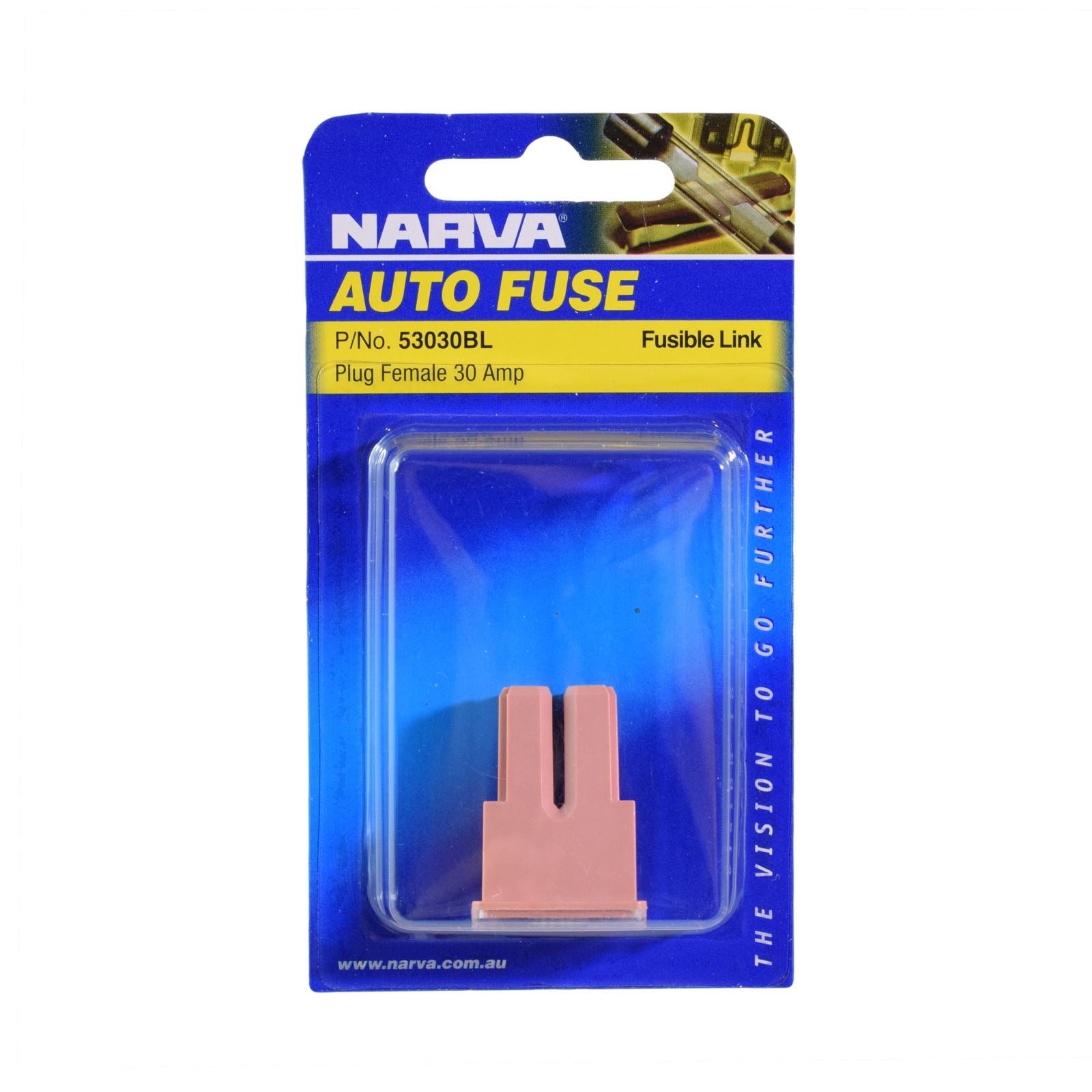 30 AMP PINK FEMALE PLUG IN FUSIBLE LINK (1) - 53030BL
