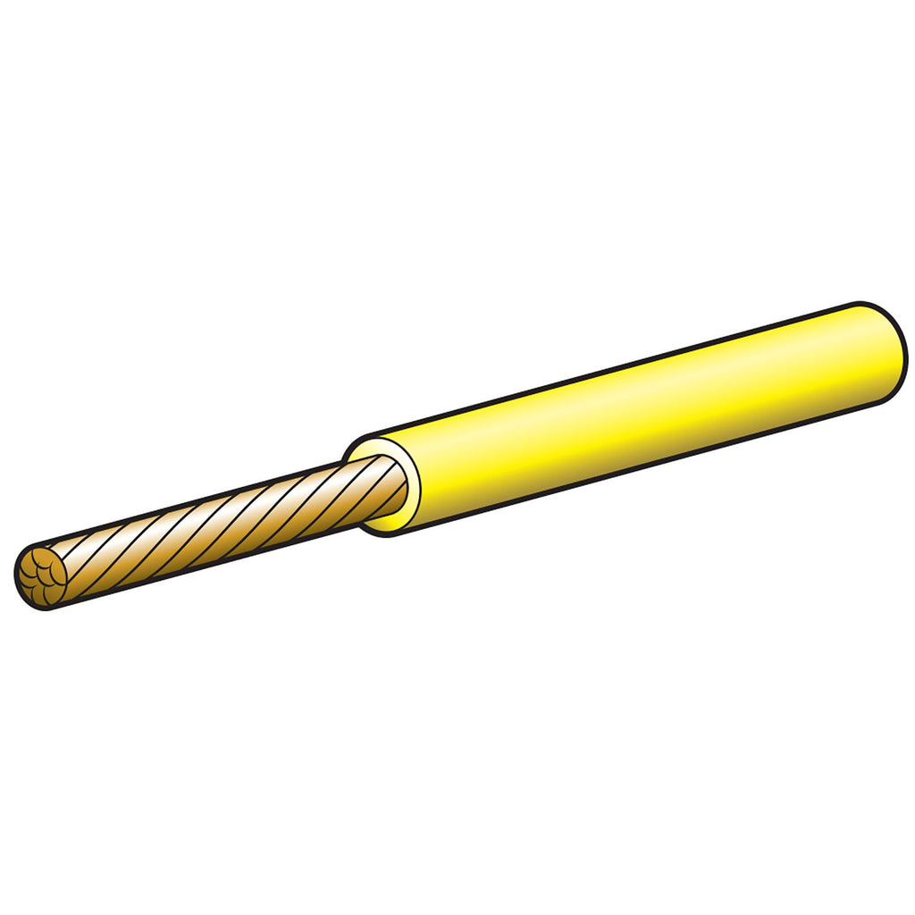 15A 4MM YELLOW SINGLE CORE CABLE (100M) - 5814-100YW