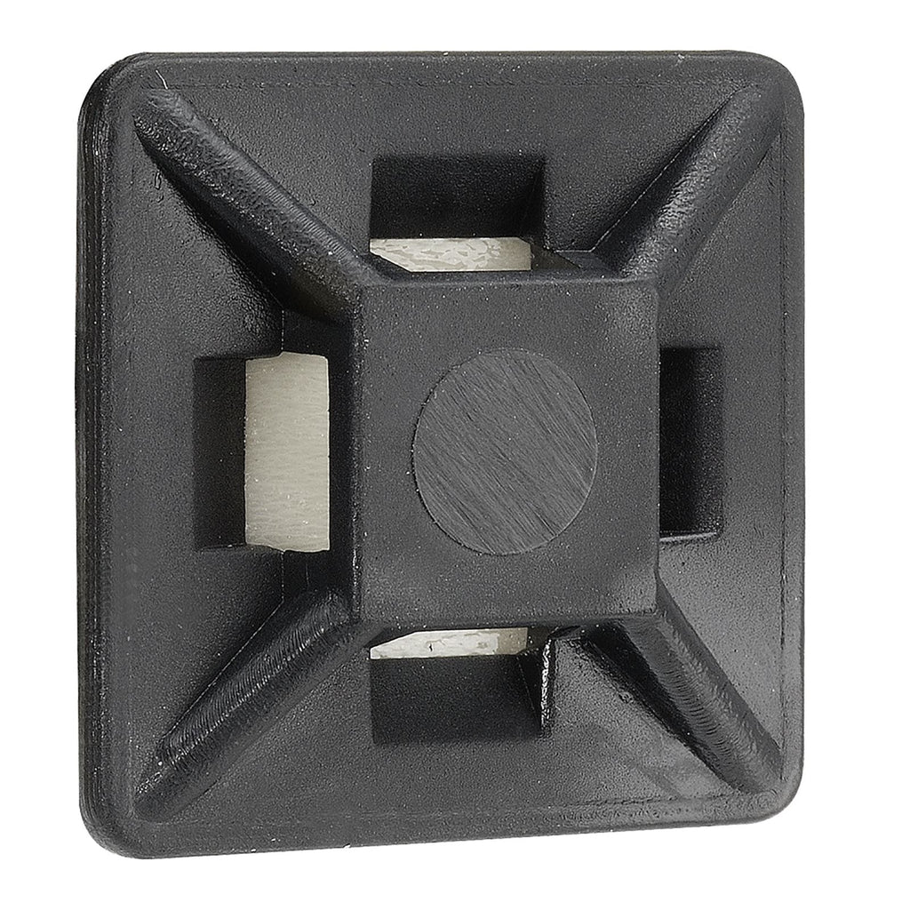 CAB TIE MOUNTS BLCK 19MM (100) - 56442