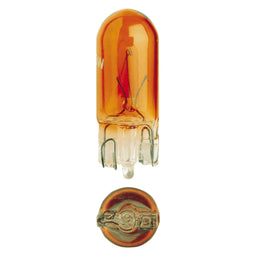 12V 5W W2.1 X 9.5D WY5W AMBER WEDGE GLOBES (2) - 47510BL