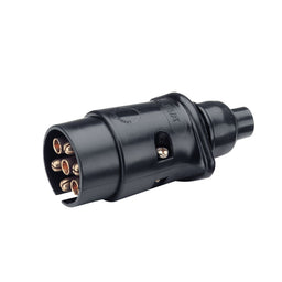 7 PIN LARGE ROUND TRAILER PLASTIC PLUG BL (1) - 82181BL