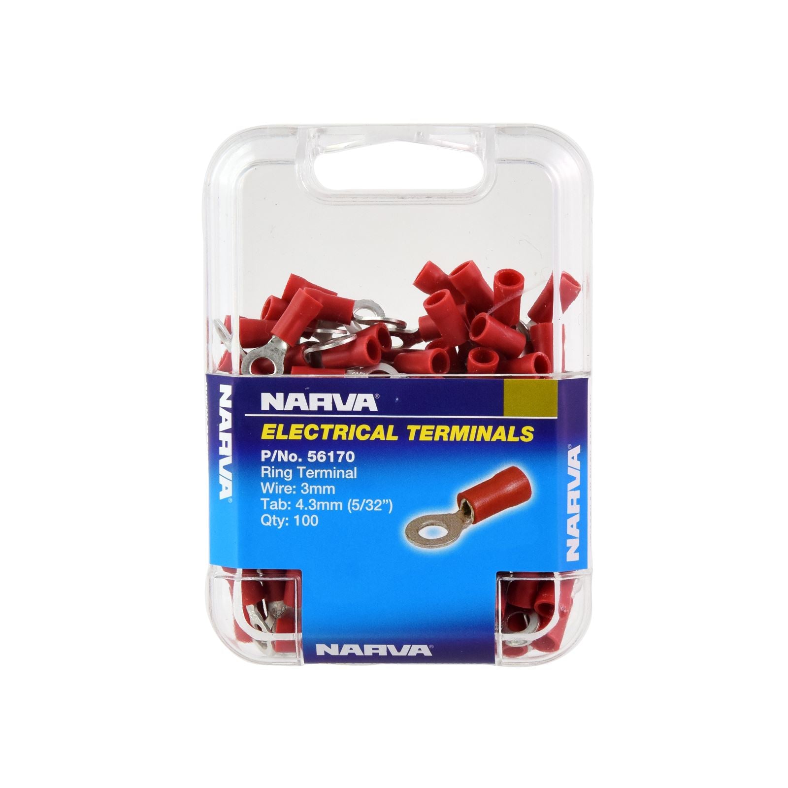 4.3MM RING TERMINAL RED (100 PACK) - 56170