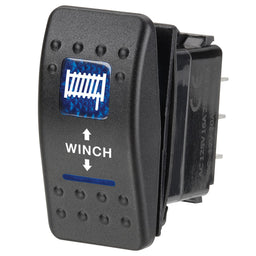 12V ILLUMIN MOM(ON)/OFF/MOM(ON) SEAL ROCKER SWITCH - 63148BL