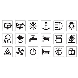 RV AND MARINE STICKER SET - 50 STICKERS - 63178BL