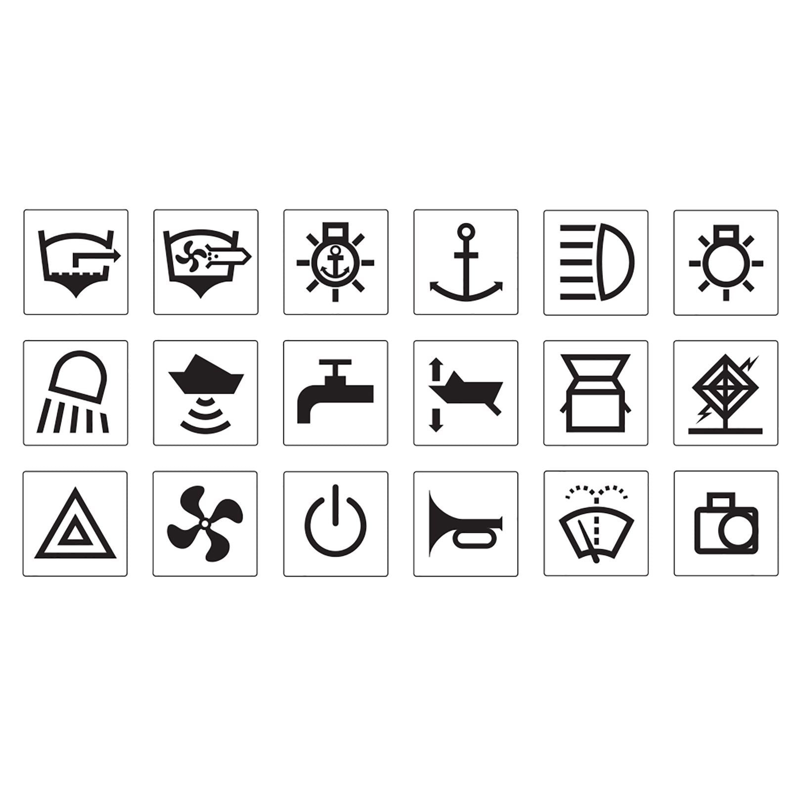 RV AND MARINE STICKER SET - 50 STICKERS - 63178BL