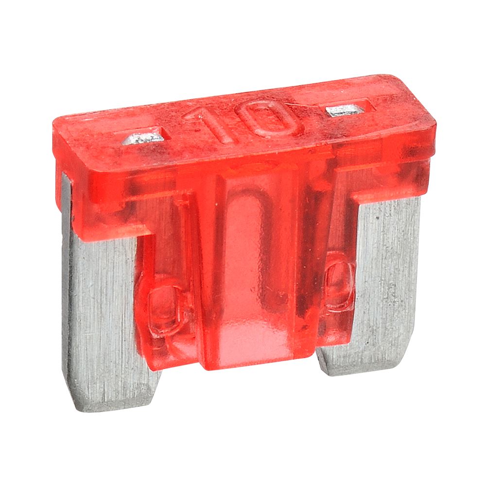 10 AMP RED MICRO BLADE FUSE (BLISTER PACK OF 5) - 52510BL
