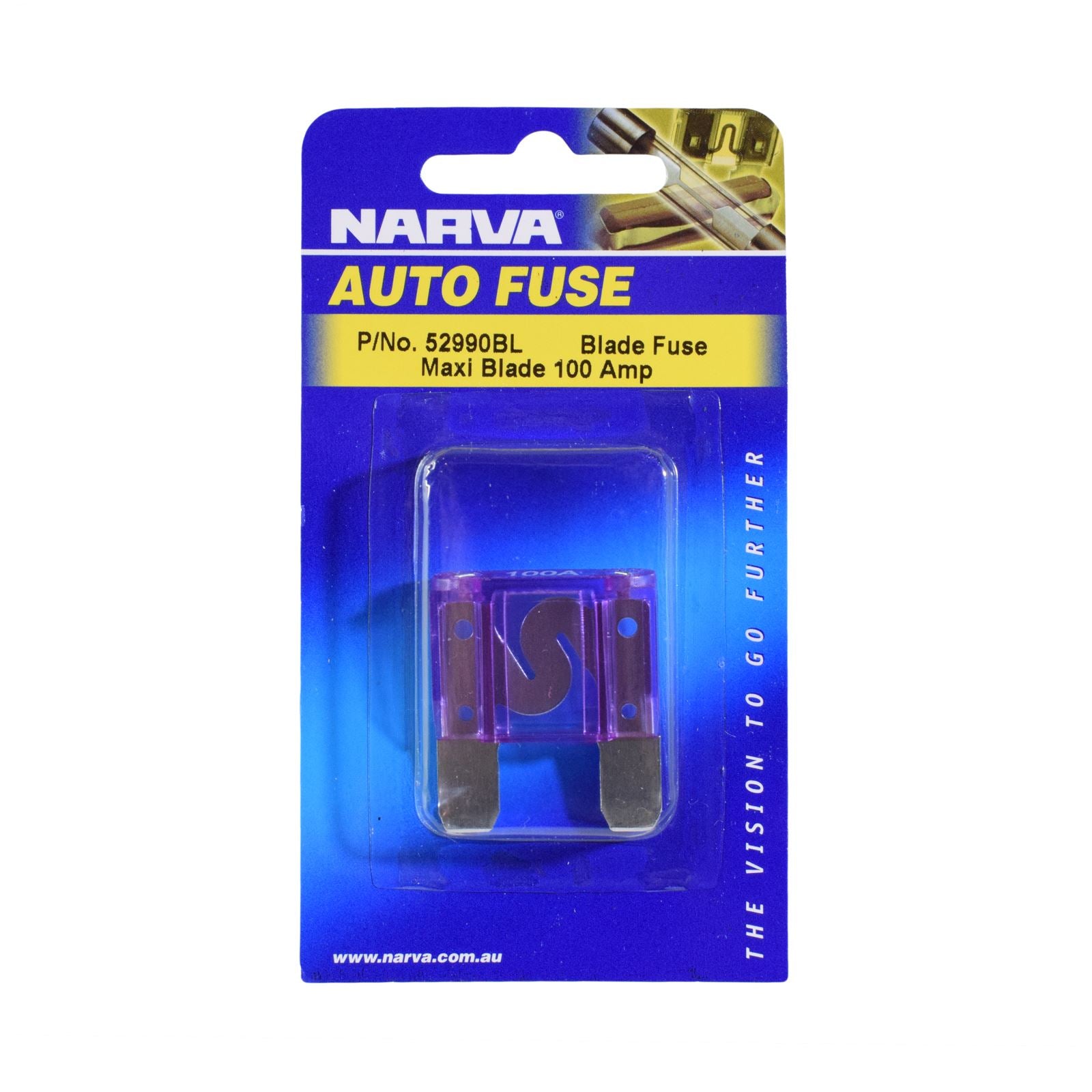 100 AMP PURPLE MAXI BLADE FUSE (BLISTER PACK OF 1) - 52990BL