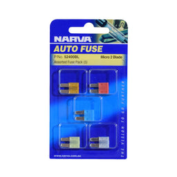 MICRO 2 BLADE FUSE ASSORTMENT (5 PACK) - 52400BL