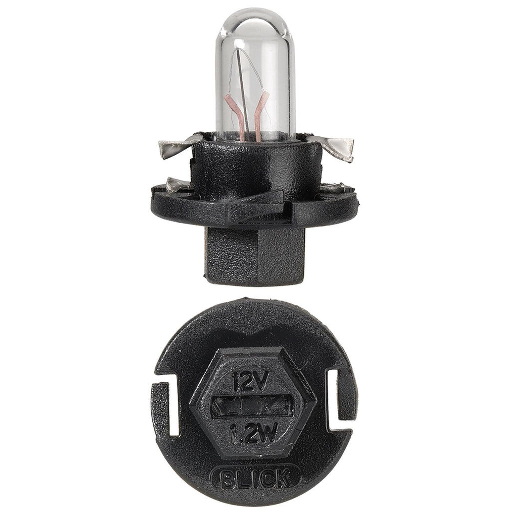 12V 1.2W BX8.4D BLACK BASE DASH PANEL GLOBES - 47744