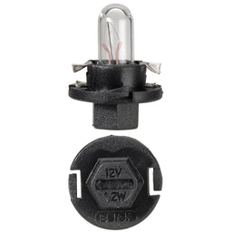 12V 1.2W BX8.4D BLACK BASE DASH PANEL GLOBES - 47744
