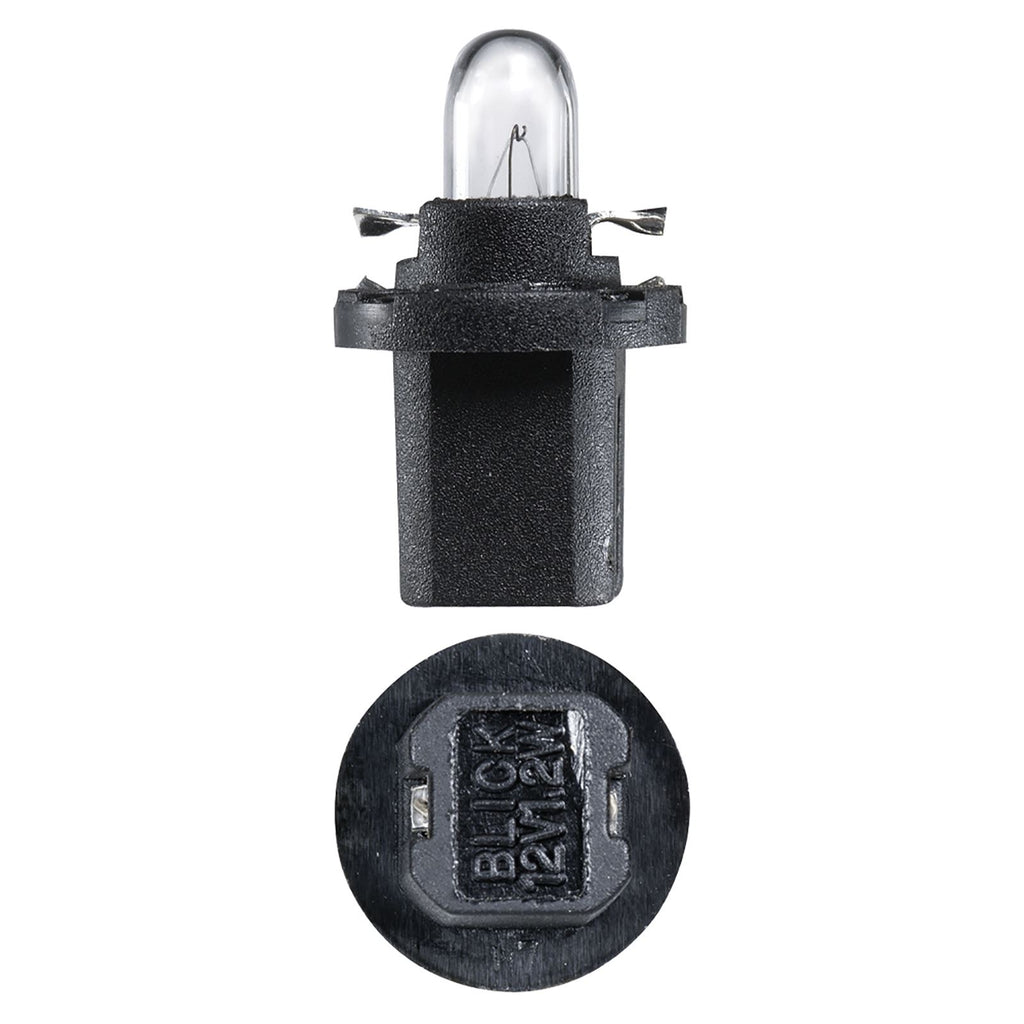 12V 1.2W B8.5D (BAX 10D) BLK BASE DASH PANEL GLOBE - 47762