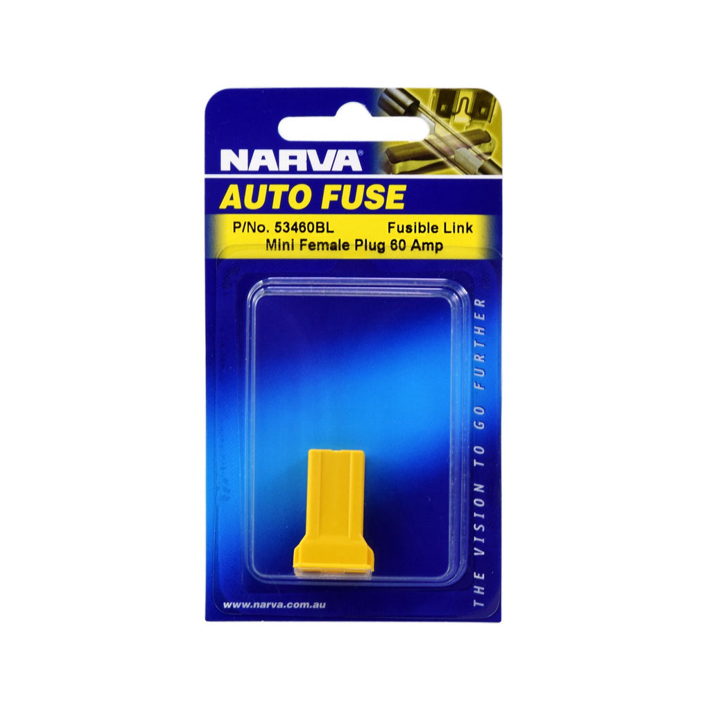 60 AMP YELLW MINI FEMALE FUSIBLE LINK- PLUG IN (1) - 53460BL