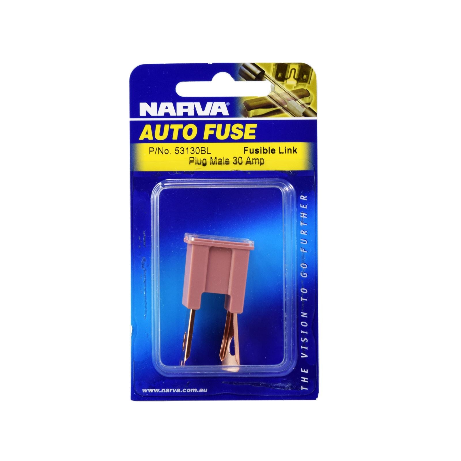 30 AMP PINK MALE PLUG IN FUSIBLE LINK (PACK OF 1) - 53130BL