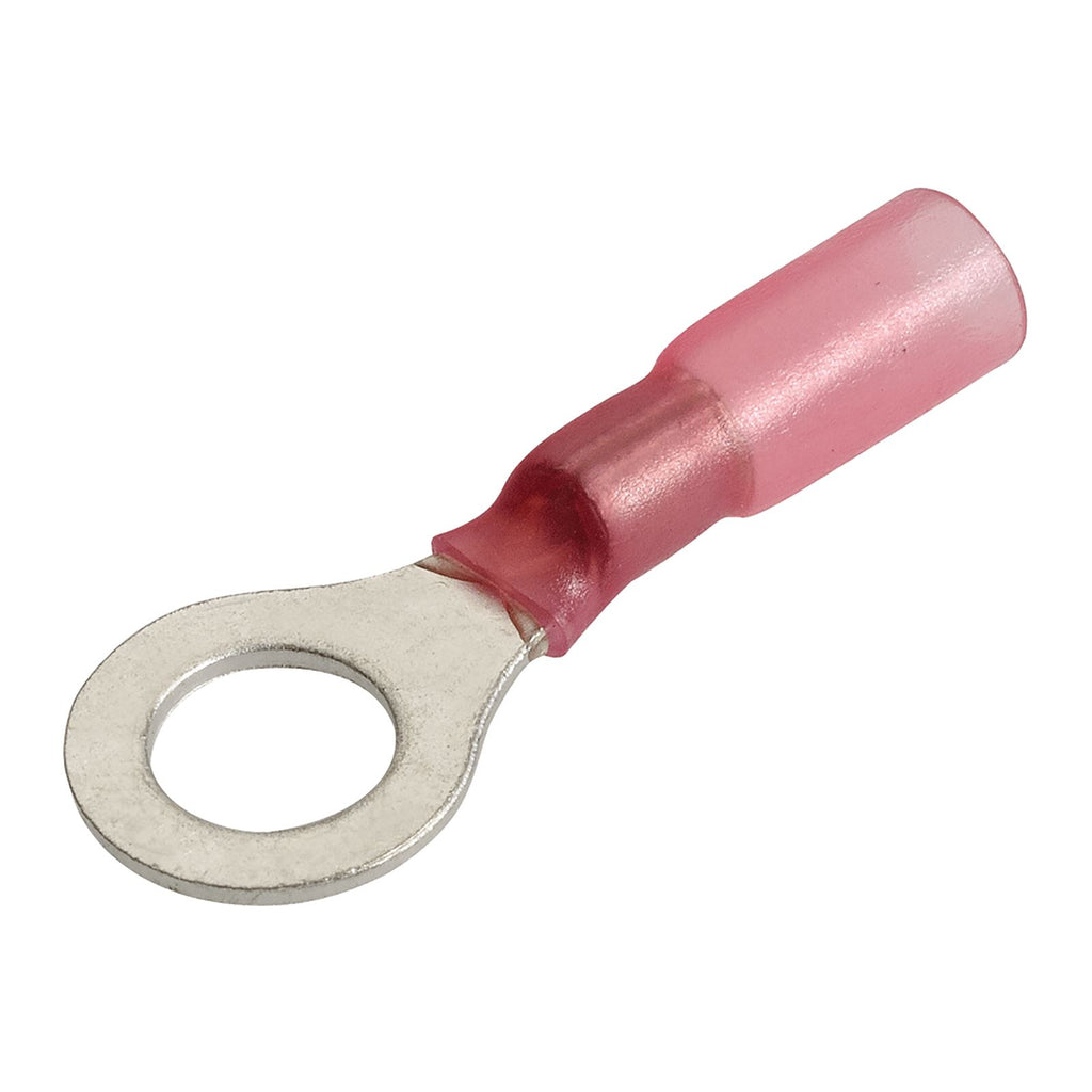 6.3MM ADHESIVE LINED RING TERMINAL RED (50 PACK) - 56362