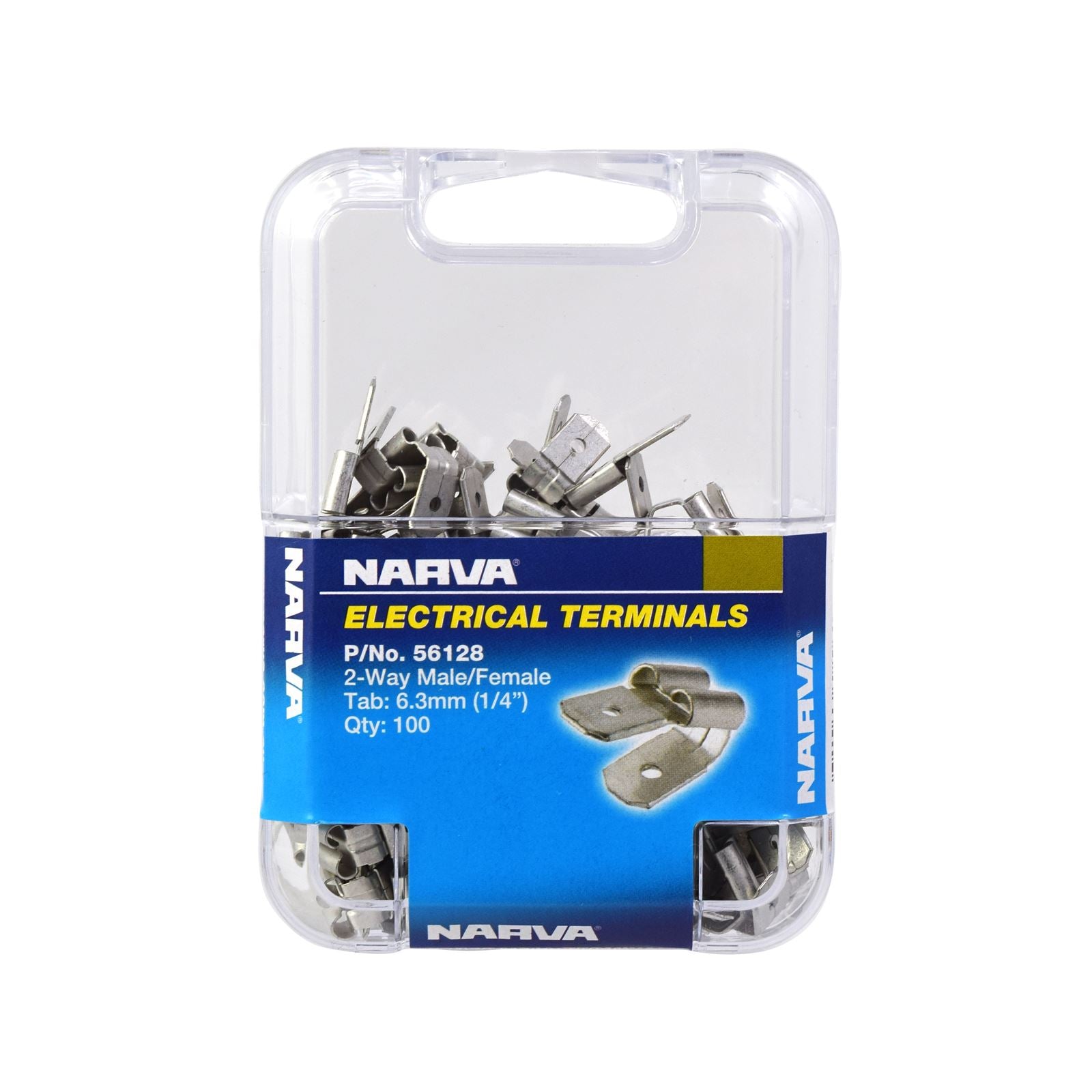 NON INSULAT- 6.3 X 0.8MM 2-WAY MALE/FEMALE CONNECT - 56128