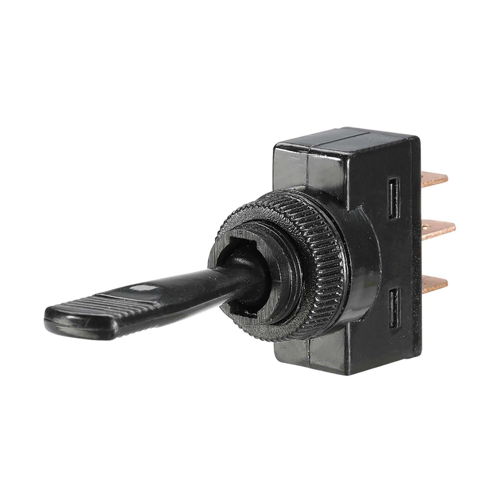 ON/OFF/ON TOGGLE SWITCH- MOUNT OPENING 12.5MM DIAM - 60046BL