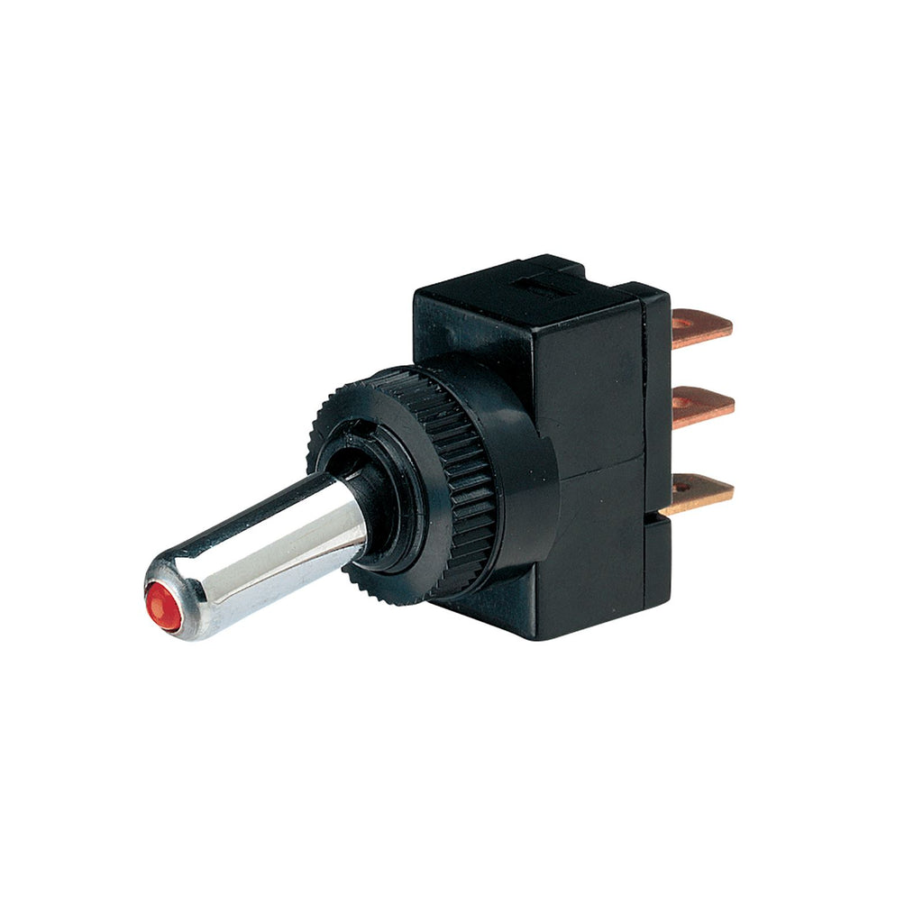 OFF/ON TOGGLE SWITCH WITH RED LED - 60049BL