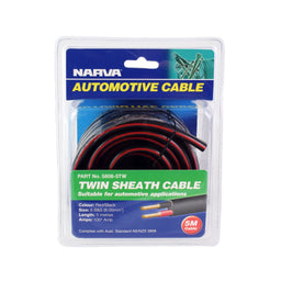 100A 8 B&S TWIN CORE CABLE-5M RED/BLACK W BLK TRCR - 5808-5TW