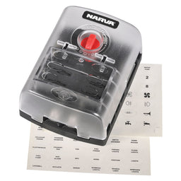 6-WAY BLADE FUSE/PLUG-IN TYPE CIRCUIT BREAKR BLOCK - 54446BL